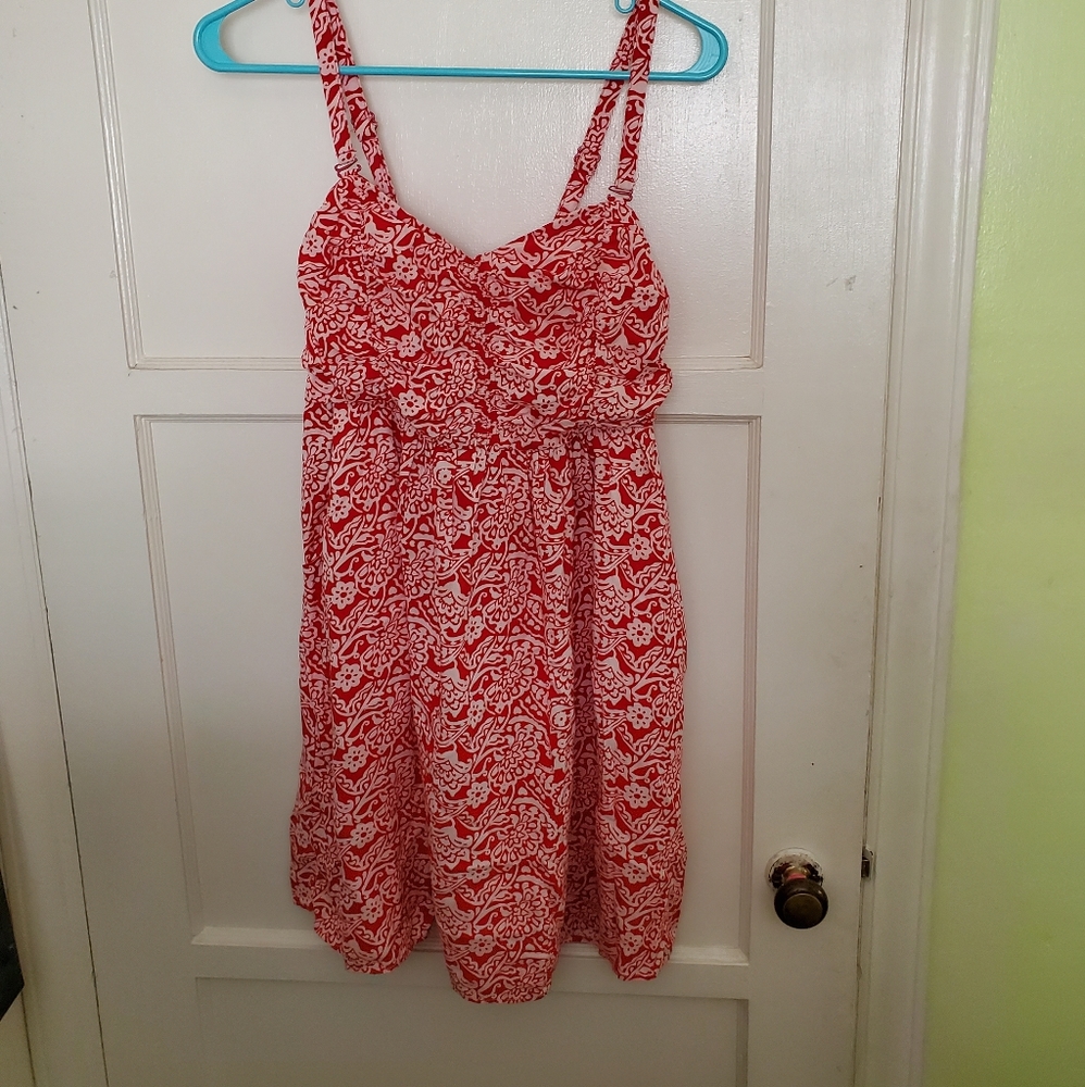 Torrid Red floral summer dress